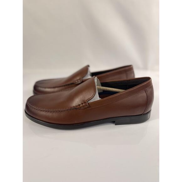 Rockport Shoes Mens Size 12 Brown Leather Slip On Dress TruTech RMWHITLEY Loafer main image 9